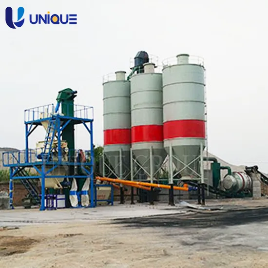 Simple Ceramics Full Automatic Tile Adhesive 10t Dry Mortar Mix Plant Production Line Manufacturer 