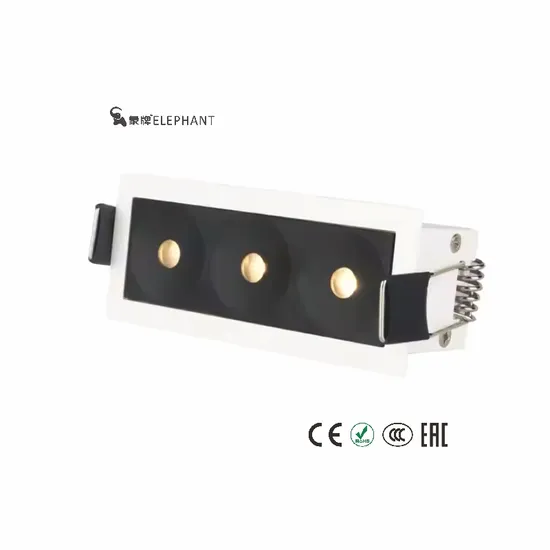 Modern Aluminum Frame LED Recessed Linear Light Anti