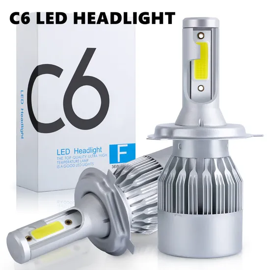 Aluminum LED Headlmap Auto Lighting System H11 H7 H4 C6 Car Light Accessories 